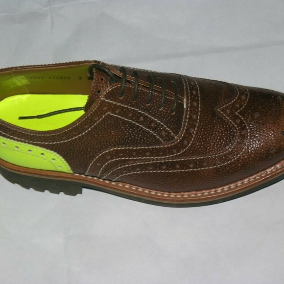 Grenson Archie Commando Goodyear Brown Neon Wingtip Brogue 8G NWOB main image 8